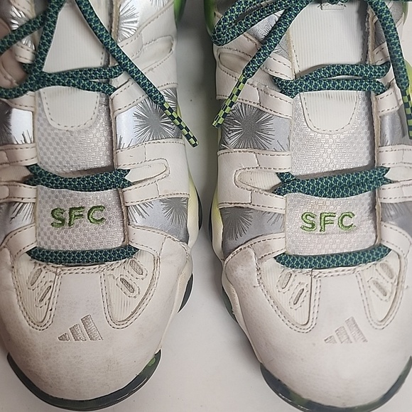 Adidas Seattle Sounders SFC Green,Gray & White High-Top Sneakers Born In 74 Sz13 main image 8